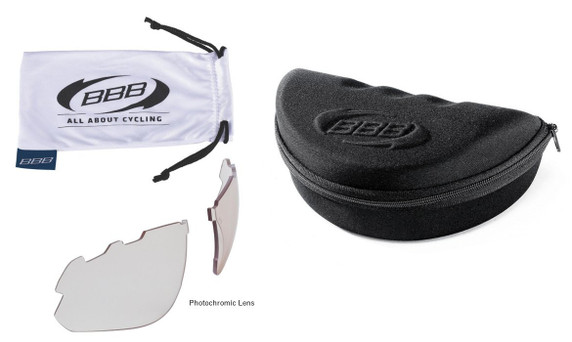BBB BSG-52PH Impulse Small Fit Sport Glasses - Black Frame Photochromic Lens