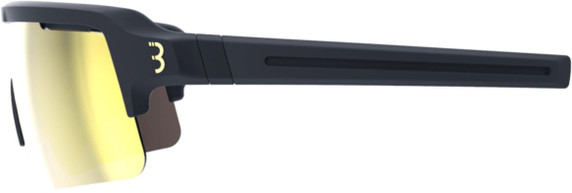 BBB Fuse Sunglasses - Matte Black Frame Gold Lens