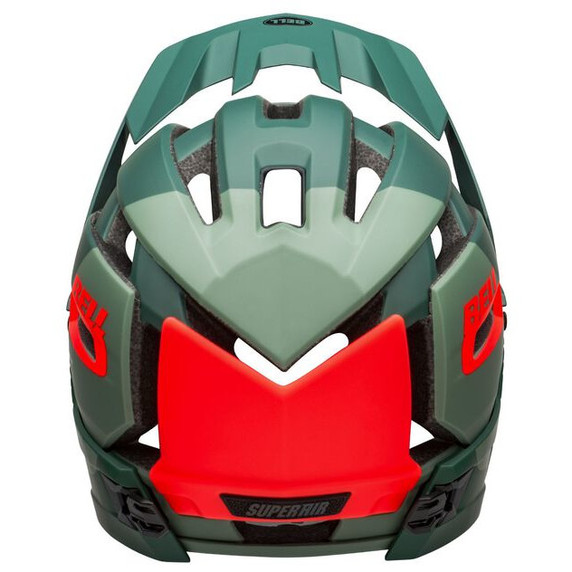 Bell Super Air R MIPS Full Face Helmet Matte/Gloss Green/Infrared