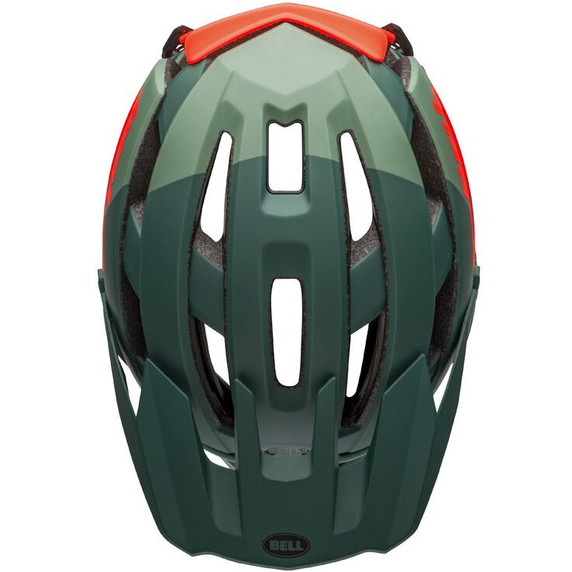 Bell Super Air R MIPS Full Face Helmet Matte/Gloss Green/Infrared