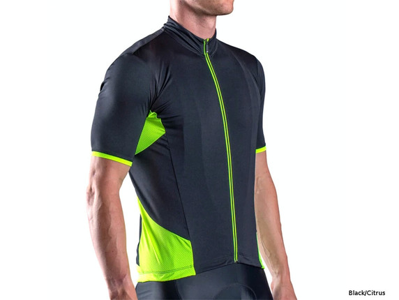 Bellwether Distance Black/Citrus SS Jersey