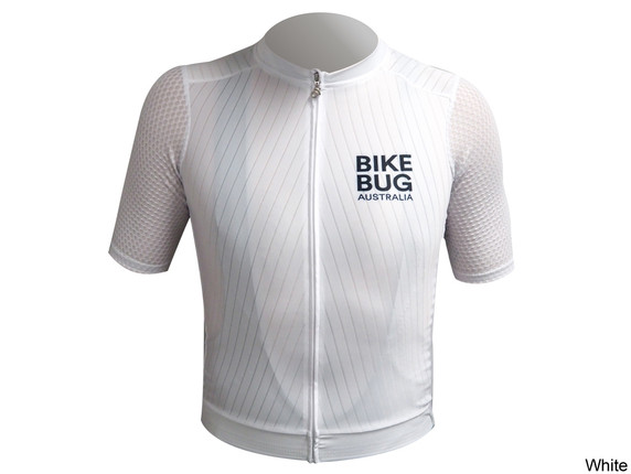 Bikebug Apex Aero + Race Cut Short Sleeve Jersey Male White Small