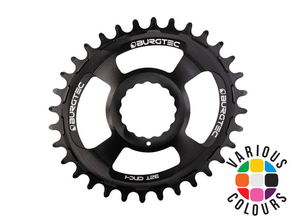 Burgtec Thick-Thin Oval RaceFace Cinch Direct Mount Chainring Black 32t