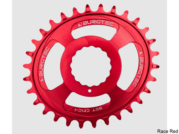 Burgtec Thick-Thin Oval RaceFace Cinch Direct Mount Chainring Black 32t