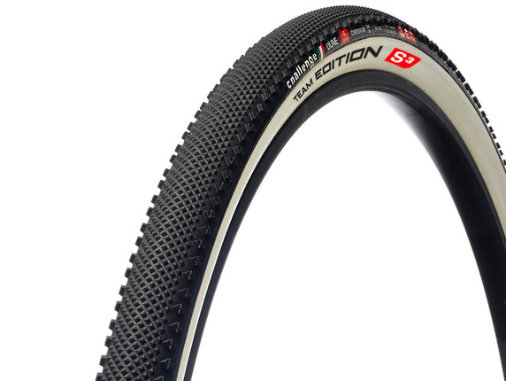 Challenge Dune TE S3 Tubular Tyre  - Black/White 700 x 33mm