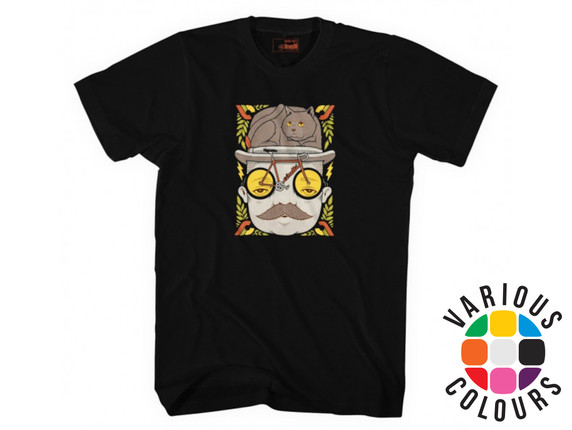 Cinelli Jeremy Fish 'Mr Cat Hat' T-Shirt