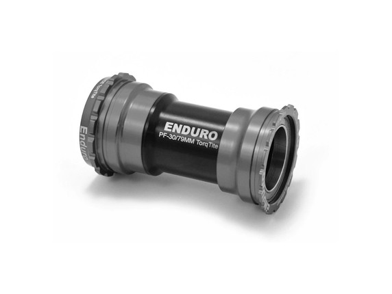 Enduro Bearings TorqTite 440C Stainless Steel BBright Bottom Bracket for 30mm Crank Spindles - Black Angular Contact