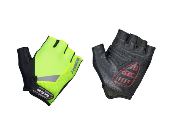 GripGrab Progel Hi-Vis Padded Short Finger Gloves