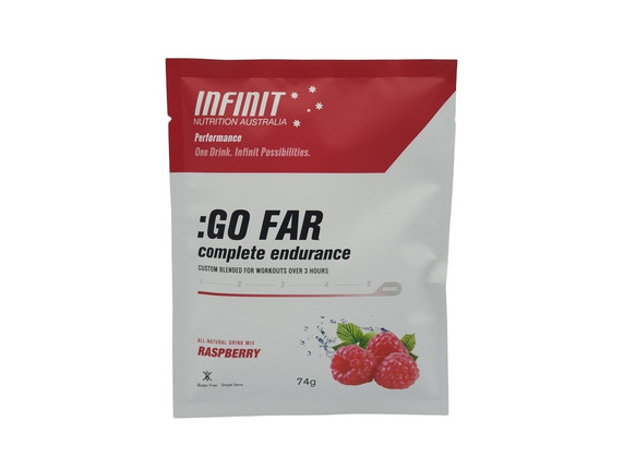 Infinit Nutrition Go Far Complete Endurance Single Serve 10 Pack - Raspberry