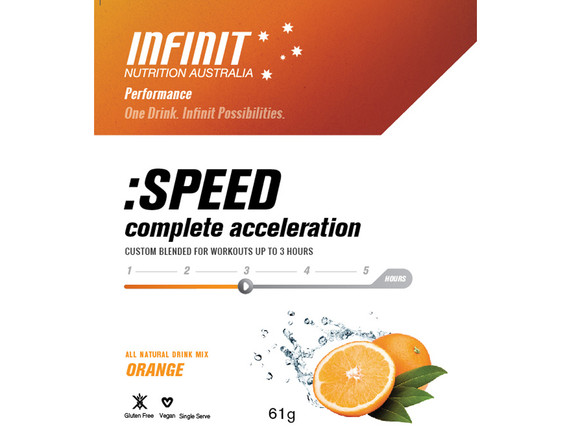 Infinit Nutrition Speed Complete Acceleration Single Serve 10 Pack - Orange