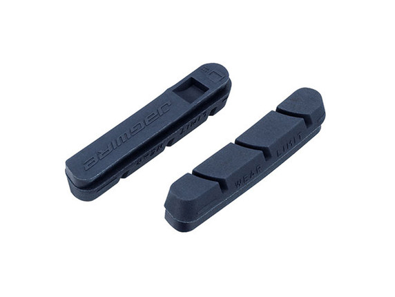 Jagwire Road Pro C Click Fit Carbon Inserts Brake Pads - Indigo Blue Carbon Compound - Campagnolo