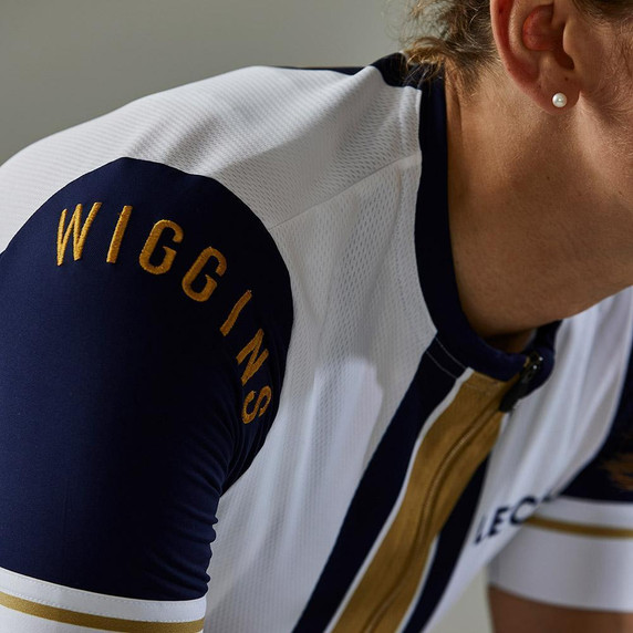 Le Col by Wiggins Womens Jersey - Pro Gold Stripe Small