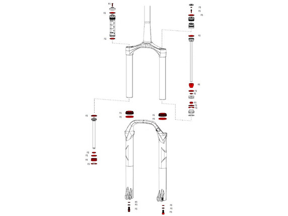 RockShox Bluto A1 Full Service Kit