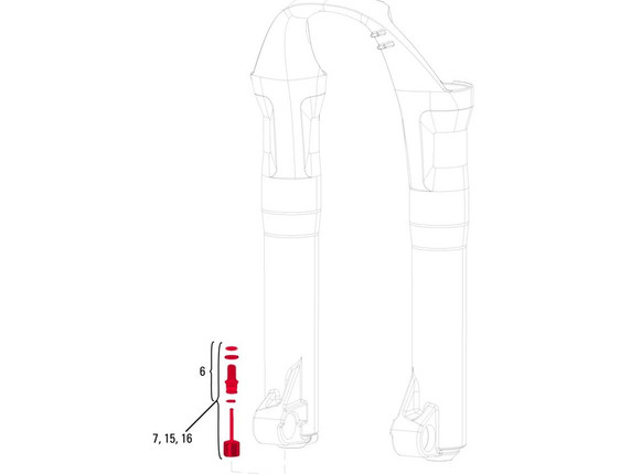 RockShox Domain / Totem / Lyrik / Boxxer RC Rebound Adjuster Knob