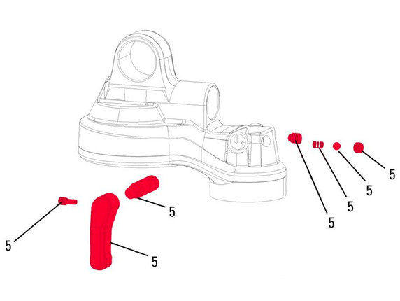 RockShox Monarch Plus B1 Rear Shocks Compression Lever (2014)
