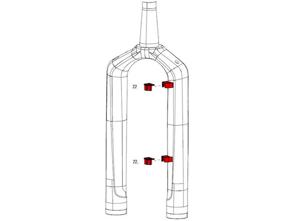 RockShox RS-1 Cable Guide Clips (2pcs)