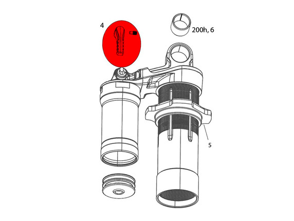 RockShox Super Deluxe Compression Damper Adjustment Knob (2017+)