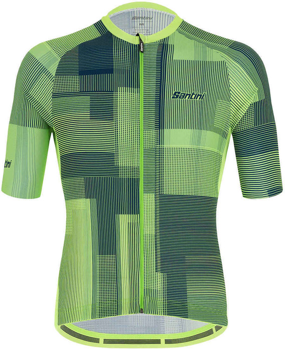 Santini Karma Kinetic SS Jersey - Fluro Green