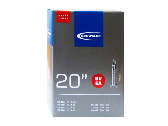Schwalbe SV6A Extralight Presta Valve Inner Tube 20 x 0.9 - 1.5 - 20 x 0.9 - 1.5 - 40mm Valve