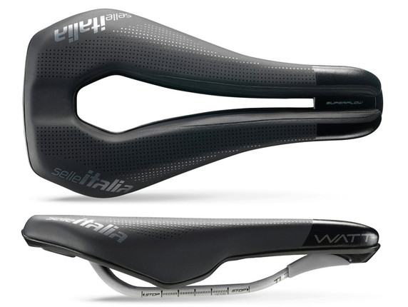 Selle Italia WATT Gel Superflow Saddle - Black