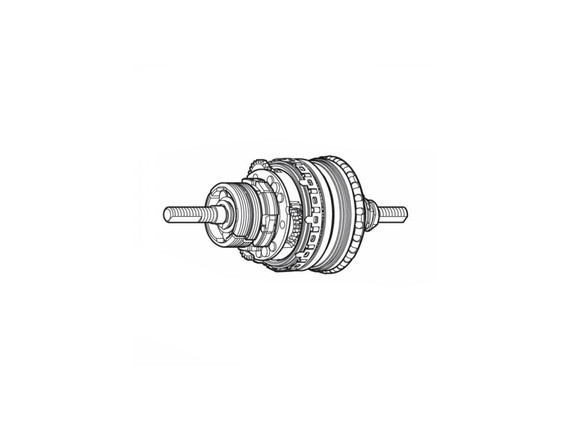 Shimano Nexus SG-C6000 Internal Hub Assembly - 184mm Axle