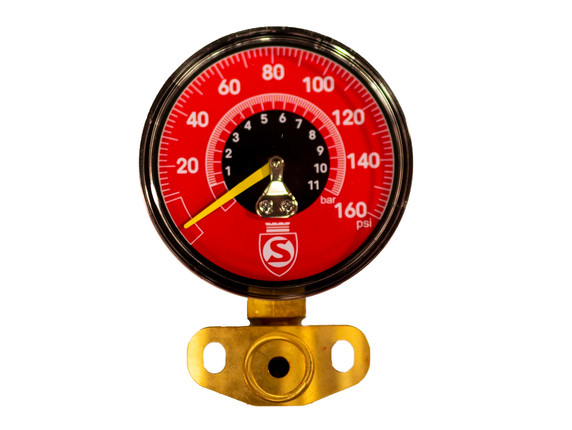 Silca Superpista Ultimate 160psi High Pressure Gauge  - Red