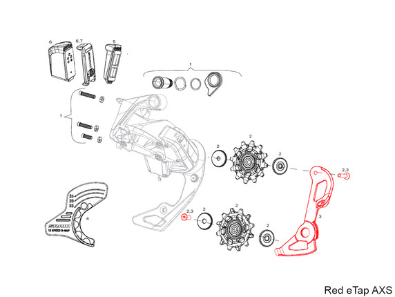 SRAM AXS Rear Derailleur Inner Cage