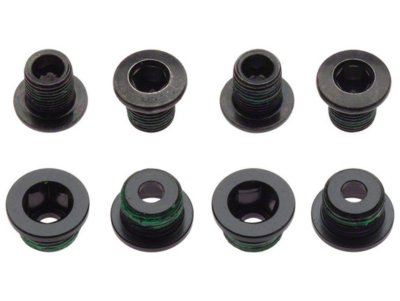 Truvativ X0 X9 Aluminum/Steel Chainring Bolt Kit (4pcs) - Black