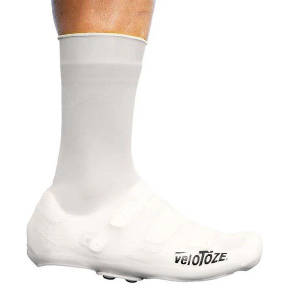VeloToze Silicone Tall Shoe Cover w/ Snaps White