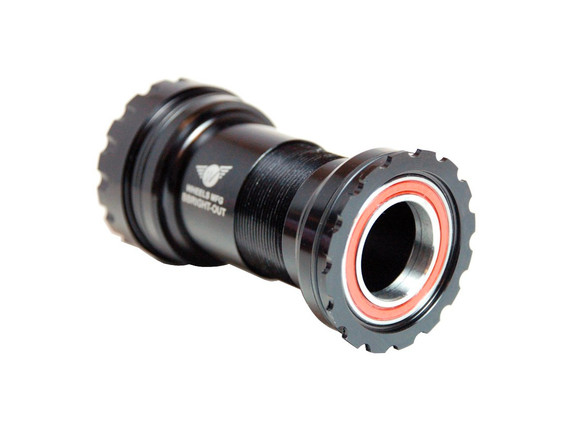 Wheels MFG BBright-Outboard - PF46 24mm Shimano Angular Contact Bottom Bracket - Black