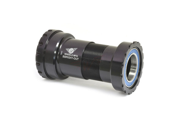 Wheels MFG BBright-Outboard ABEC-3 - PF46 24mm Shimano Bottom Bracket - Black
