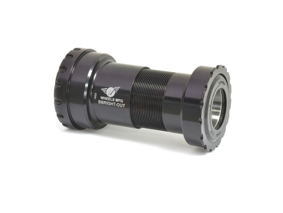 Wheels MFG BBright-Outboard Zero Ceramic - PF46 24mm Shimano Bottom Bracket - Black