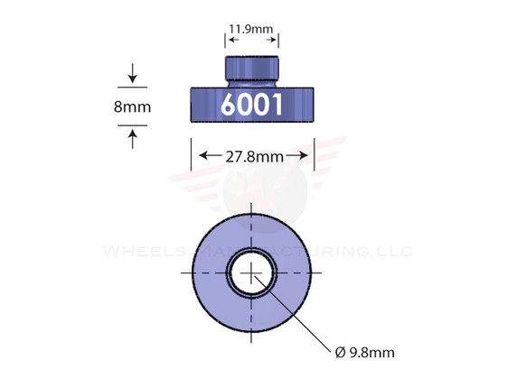 Wheels MFG Open Bore Adapter - 6001