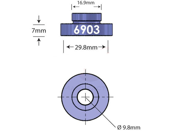 Wheels MFG Open Bore Adapter - 6903