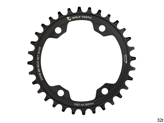 Wolf Tooth 96mm BCD Chainrings for Shimano XT M8000 and SLX M7000 Drop-Stop A 30t