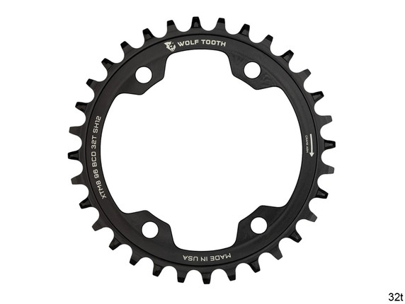 Wolf Tooth 96mm BCD Chainrings for Shimano XT M8000 and SLX M7000 Drop-Stop A