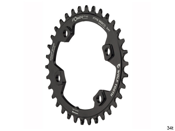 Wolf Tooth Elliptical 96mm BCD Chainrings for Shimano XT M8000 and SLX M7000