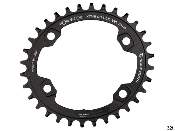 Wolf Tooth Elliptical 96mm BCD Chainrings for Shimano XT M8000 and SLX M7000
