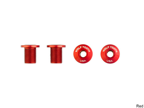 Wolf Tooth Set of 4 Chainring Bolts for M8 threaded chainrings (10mm long)