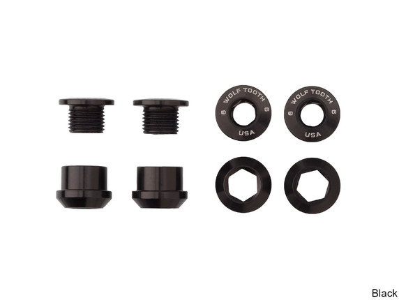 Wolf Tooth Set of 4 Chainring Bolts+Nuts for 1X