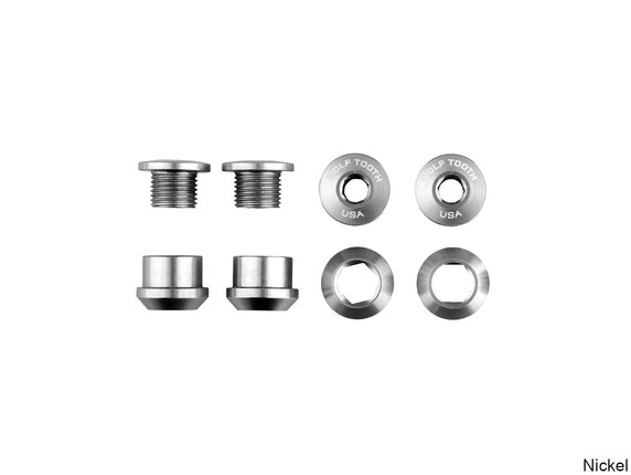 Wolf Tooth Set of 4 Chainring Bolts+Nuts for 1X