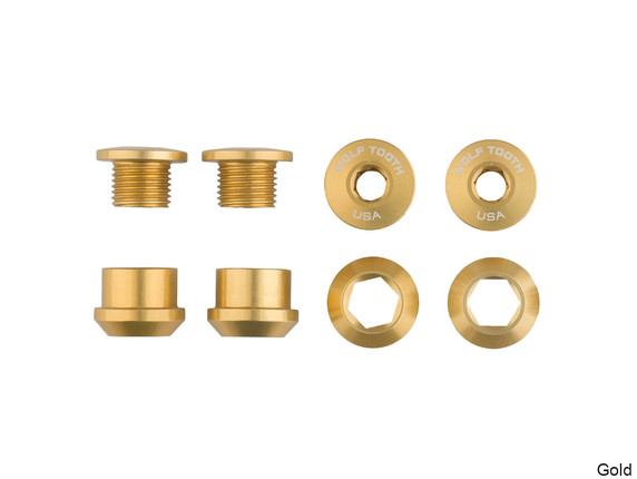 Wolf Tooth Set of 4 Chainring Bolts+Nuts for 1X