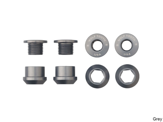 Wolf Tooth Set of 4 Chainring Bolts+Nuts for 1X