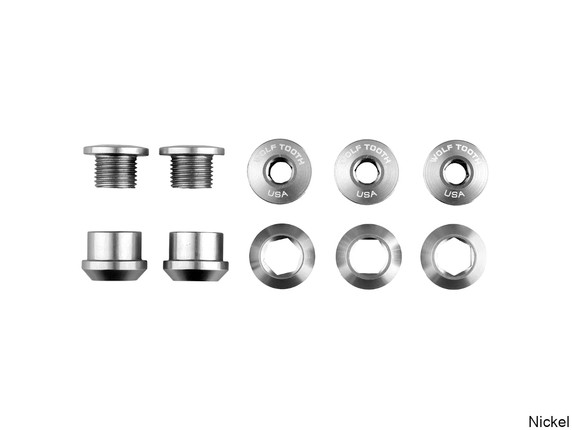 Wolf Tooth Set of 5 Chainring Bolts+Nuts for 1X