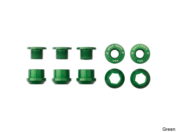 Wolf Tooth Set of 5 Chainring Bolts+Nuts for 1X
