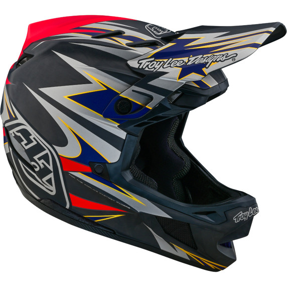 Troy Lee Designs D4 AS Carbon Inferno Grey MTB Helmet