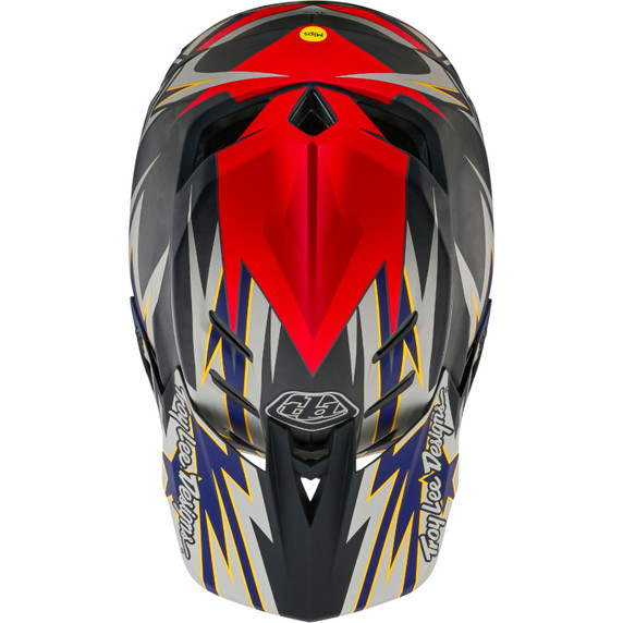 Troy Lee Designs D4 AS Carbon Inferno Grey MTB Helmet