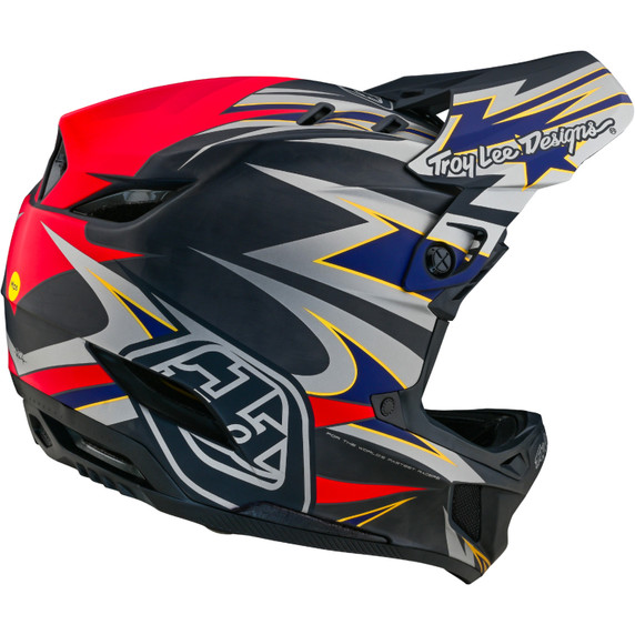 Troy Lee Designs D4 AS Carbon Inferno Grey MTB Helmet