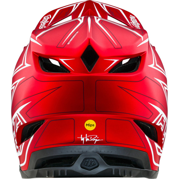 Troy Lee Designs D4 AS Composite Red MTB Helmet