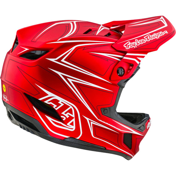 Troy Lee Designs D4 AS Composite Red MTB Helmet